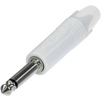 Neutrik NP2X-WT Jackplug 6,35 mm Stekker, recht Aantal polen: 2 Mono Wit 1 stuk(s) - thumbnail