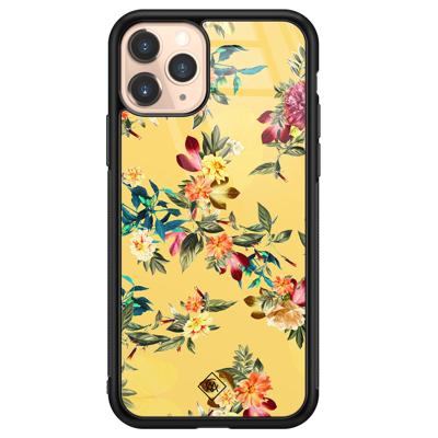 iPhone 11 Pro glazen hardcase - Florals for days