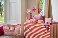 Pip Studio Pip Studio Coco Cosmetic Bag Medium Samba Stripe Orange 21.5x10x10.5cm - thumbnail
