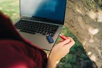 Verbatim V Store N CLICK USB-stick 32 GB Rood, Blauw 49308 USB-A 3.2 Gen 1 - thumbnail