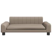 Hondenmand 90x53x30 cm kunstleer cappuccinokleurig - thumbnail