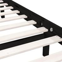 Bedframe massief grenenhout zwart 75x190 cm UK Small Single - thumbnail