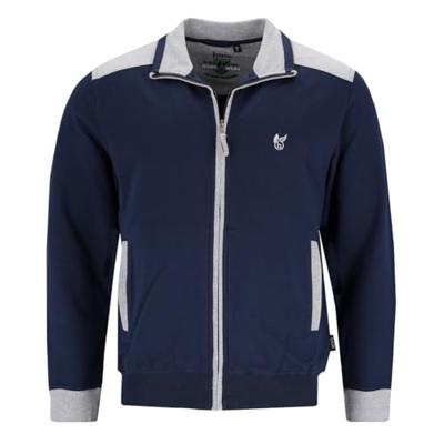 Heren homewear jasje Hajo blauw Heren homewear jasje Hajo blauw