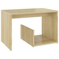 VidaXL Bijzettafel 59x36x38 cm bewerkt hout sonoma eikenkleurig - thumbnail