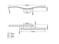 Trio Design plafondlampRoute 2-lichts zwart - R62472132 - thumbnail