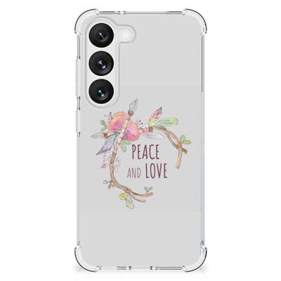 Samsung Galaxy S23 Stevig | Bumper Hoesje | Boho Text