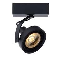 Lucide DORIAN - Plafondspot - Ø 11,7 cm - LED Dim to warm - GU10 (ES111) - 1x12W 2200K/3000K - Zwart - thumbnail