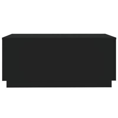 Salontafel met LED-verlichting 90x50x40 cm zwart