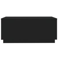 Salontafel met LED-verlichting 90x50x40 cm zwart - thumbnail