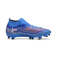 PUMA Ultra 6 Match+ High Gras / Kunstgras Voetbalschoenen (MG) Blauw Wit Felrood - thumbnail