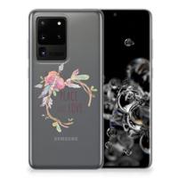 Samsung Galaxy S20 Ultra Telefoonhoesje met Naam Boho Text - thumbnail