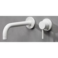 Afdekset Bad Curve voor Wastafelkraan 20 cm Powder White - thumbnail