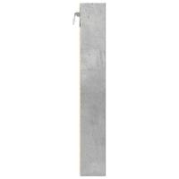 Vitrinekast 60x8,5x58 cm bewerkt hout betongrijs - thumbnail