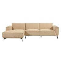 Tower Living 2,5-zits Loungebank 'Leeds' Links, kleur Beige - thumbnail