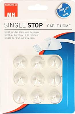 Cablehome Kabelhouder Zelfklevend 135346 Wit 9 stuk(s)