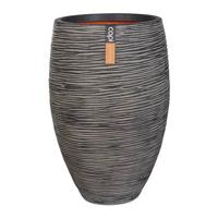 Capi nature elegant deluxe rib nl kunststof bloempot 56x85 cm antraciet - thumbnail
