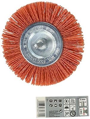 Wolfcraft Nylon-draadborstel | Rood | Ronde schacht | Ø100mm | 1 stuk - 8477000 Wolfcraft Nylon-draadborstel | Rood | Ronde schacht | Ø100mm | 1 stuk - 8477000