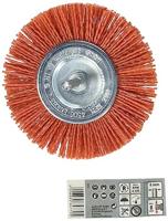 Wolfcraft Nylon-draadborstel | Rood | Ronde schacht | Ø100mm | 1 stuk - 8477000 - thumbnail
