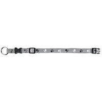 Hondenhalsband Trixie Silver Reflect Zwart Grijs S/M 30-45 cm - thumbnail