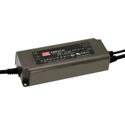 MEAN WELL PWM-40-12 LED-transformator Constante spanning 40.08 W 0 - 3.34 A 12 V/DC Dimbaar, PFC-schakeling, Overbelastingsbescherming 1 stuk(s)