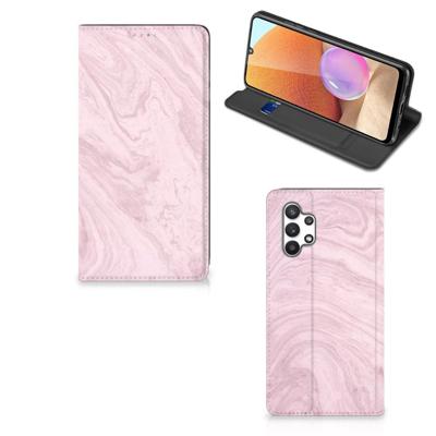 Samsung Galaxy A32 4G | A32 5G Enterprise Editie | Standcase | Marble Pink - Origineel Cadeau Vriendin