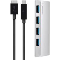 Belkin F4U088Vf 4-Poorts Usb 3.0-Hub + Usb-C-Kabel, Type-C - thumbnail
