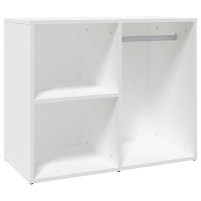 Kledingkast 80x40x65 cm bewerkt hout wit