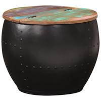 Salontafel 53x43 cm massief gerecycled hout - thumbnail