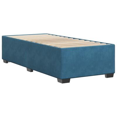 Bedframe fluweel blauw 90x200 cm
