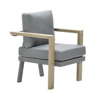 Morgana Dining Fauteuil Vw Vintage Teak Black Mystic Grey Garden Impressions - Garden impressions - thumbnail