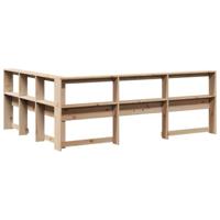 Boekenkast Hoofdeinde L-vormig 135 cm massief grenenhout - thumbnail