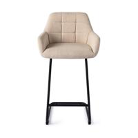 Jesper Home Barkruk 'Noto' Arch Black, kleur Overnight Oats (zithoogte 65cm) - thumbnail