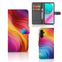 Book Case voor Samsung Galaxy M54 Regenboog - thumbnail