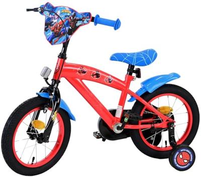 Spiderman Marvel spider-man kinderfiets - jongens - 14 inch - rood/blauw
