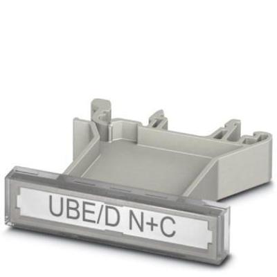 Phoenix Contact 0803122 UBE/D N+C Markeringshouder Montagemethode: Vastklemmen Grijs 10 stuk(s)