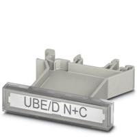 Phoenix Contact 0803122 UBE/D N+C Markeringshouder Montagemethode: Vastklemmen Grijs 10 stuk(s) - thumbnail