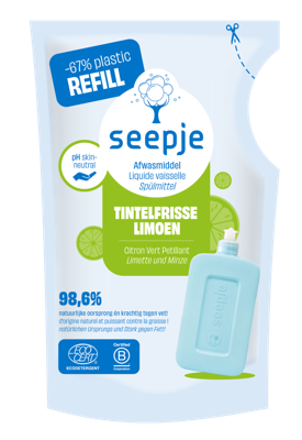Seepje Afwasmiddel Tintelfrisse Limoen Navulling Seepje Afwasmiddel Tintelfrisse Limoen Navulling