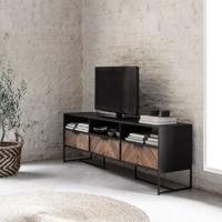 DTP Home TV-meubel 'Criss Cross' Hout en staal, 180cm - thumbnail