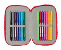 Driedubbele Pennenzak Atlético Madrid Rood 12,5 x 19,5 x 5,5 cm 36 Onderdelen - thumbnail