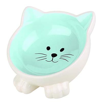 Happy Pet voerbak kat orb blauw / creme