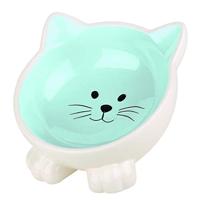Happy Pet voerbak kat orb blauw / creme - thumbnail
