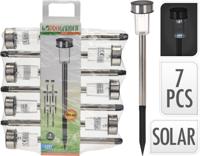 Pro Garden solarlamp 360mm rvs set van 7stuks - thumbnail