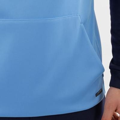 JAKO 6770 Sweater Met Kap Dynamic - Hemelsblauw/Wit/Marine - L