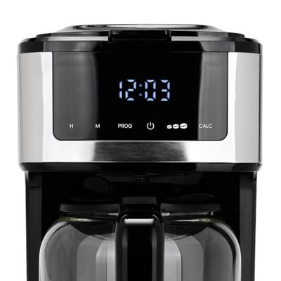Programmeerbaar elektrisch koffiezetapparaat - LIVOO - DOD208 - 900 W - 1,8 L - 12 tot 15 kopjes - Zwart