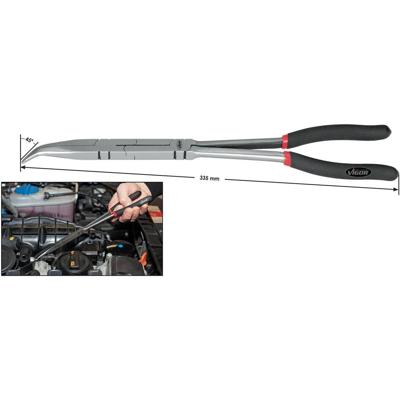 Vigor V2782 Platte rondbektang Werkplaats 45° gebogen 335 mm