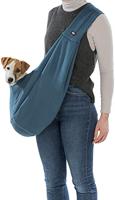 Schoudertas voor huisdieren Trixie Soft Blauw Lichtgrijs Polyester Katoen 22 × 20 × 60 CM - thumbnail