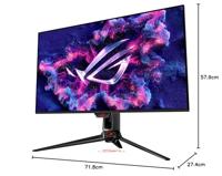 ASUS ROG Swift OLED PG32UCDMZ - 32 Inch 4K UHD Gaming Monitor - 240 Hz, 0,03 ms GtG, G-Sync, FreeSync, AdaptiveSync, 10-bit, DisplayHDR 400 TB, QD - 16:9, 3840x2160, DP 1.4 DSC, HDMI 2.1, 9 0W USB-C - thumbnail