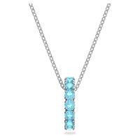 Swarovski 5643754 Ketting Exalta zilverkleurig-aquamarijnblauw 42-47 cm - thumbnail
