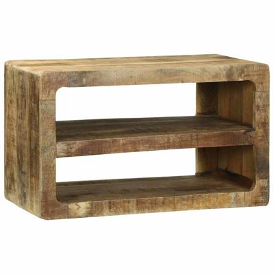 TV-meubel met plank Bruin 60 x 32 x 36 cm Massief mangohout