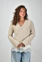 L&apos;Ame de Julie trui Jacky K92-7541-303 jute - thumbnail